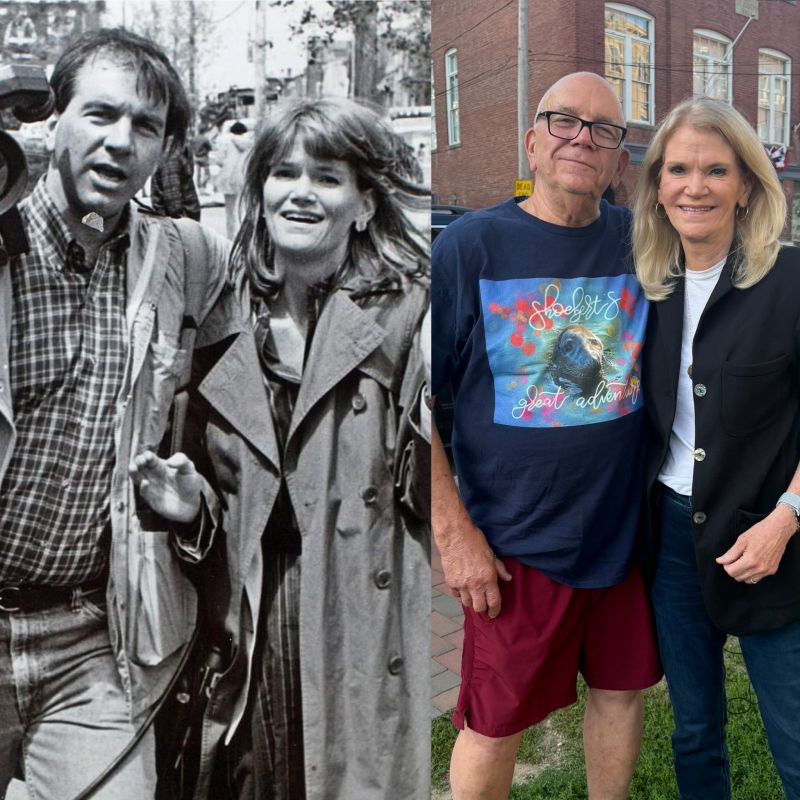 Image for the Tweet beginning: Martha Raddatz and me. An